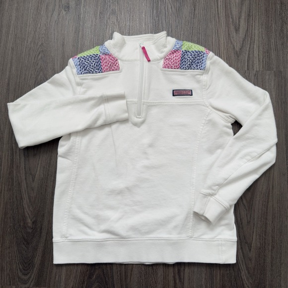 Vineyard Vines Stars & Whales Classic Shep Shirt Sweatshirt Size Small Womens - Picture 3 of 8